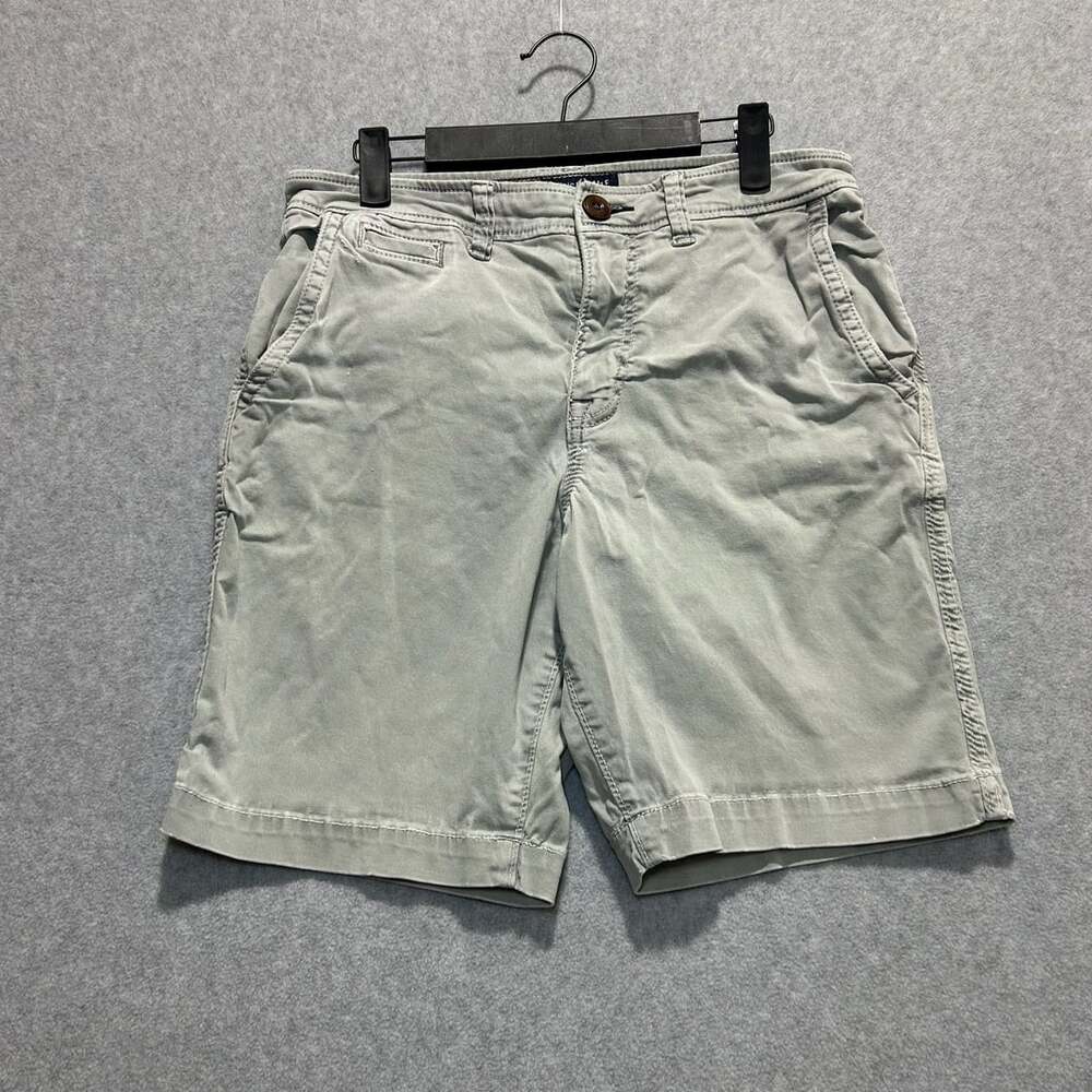American Eagle Outfitters Light Gray Active Flex Shorts, Size 30